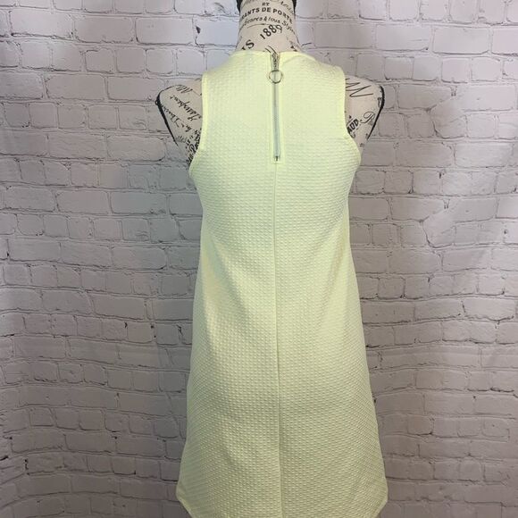 DIVIDED H&M : pale yellow body con dress size 2 - Picture 3 of 8